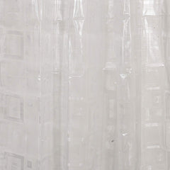 Kuber Industries PVC 7 Feet Shower Curtain with 8 Hooks (Transparent) -CTKTC6927