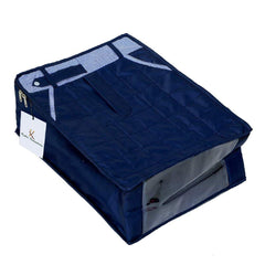 Kuber Industries 2 Piece Cotton Shirt and Trouser Cover, Blue