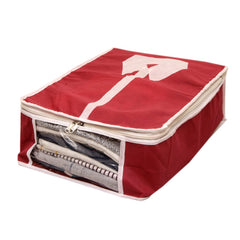 Kuber Industries 3 Piece Non Woven Shirt Cover Set, Maroon