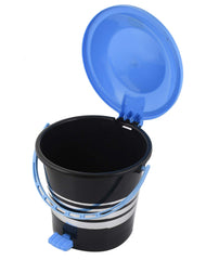 Kuber Industries 2 Pieces Plastic Dustbin Garbage Bin with Handle,10 Liters (Blue) -CTKTC38020