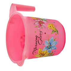 Kuber Industries Plastic Bathroom Mug|Strong Plastic Material & Great Capicity|Size 12 x 12 x 13 cm,Pack of 4,Capicity 500 ml(Pink & White)-KUBMART10284