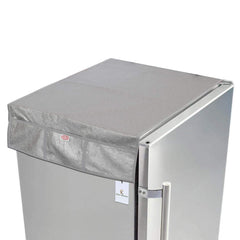 Kuber Industries Fridge/Refrigerator Top Cover|Flower Design & Water Proof PVC|6 Utility Pockets, Size 98 x 54 CM (Silver)-CTKTC039619