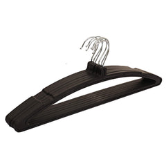 Kuber Industries 18 Piece Plastic Hanger, Black (CTHANG07)