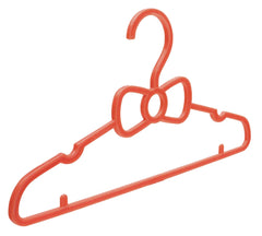 Kuber Industries Kids Mizano Plastic Non-Slip Clothes Hangers, Peach - Pack of 10-KUBMART15024