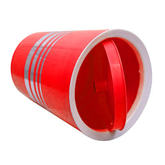 Kuber Industries Plastic Dustbin/Wastebin With Swing Lid, 7 Liter- Pack of 2 (Red & Yellow)-47KM0815