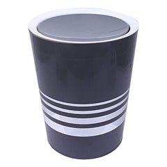 Kuber Industries Plastic Swing Lid Garbage Waste Dustbin, 5 Liters (Grey) - CTKTC22855
