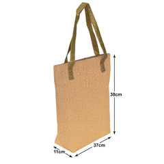 Heart Home Embroidery Polyester Women Handbag for College, Travel, Grocery, Shopping, Book Bag with Carrying Handle- Pack of 2 (Cream)-50HH01162