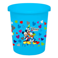 Kuber Industries Disney Team Mickey Print Plastic 2 Pieces Garbage Waste Dustbin/Recycling Bin for Home, Office, Factory, 5 Liters (Blue) -HS_35_KUBMARTS17329