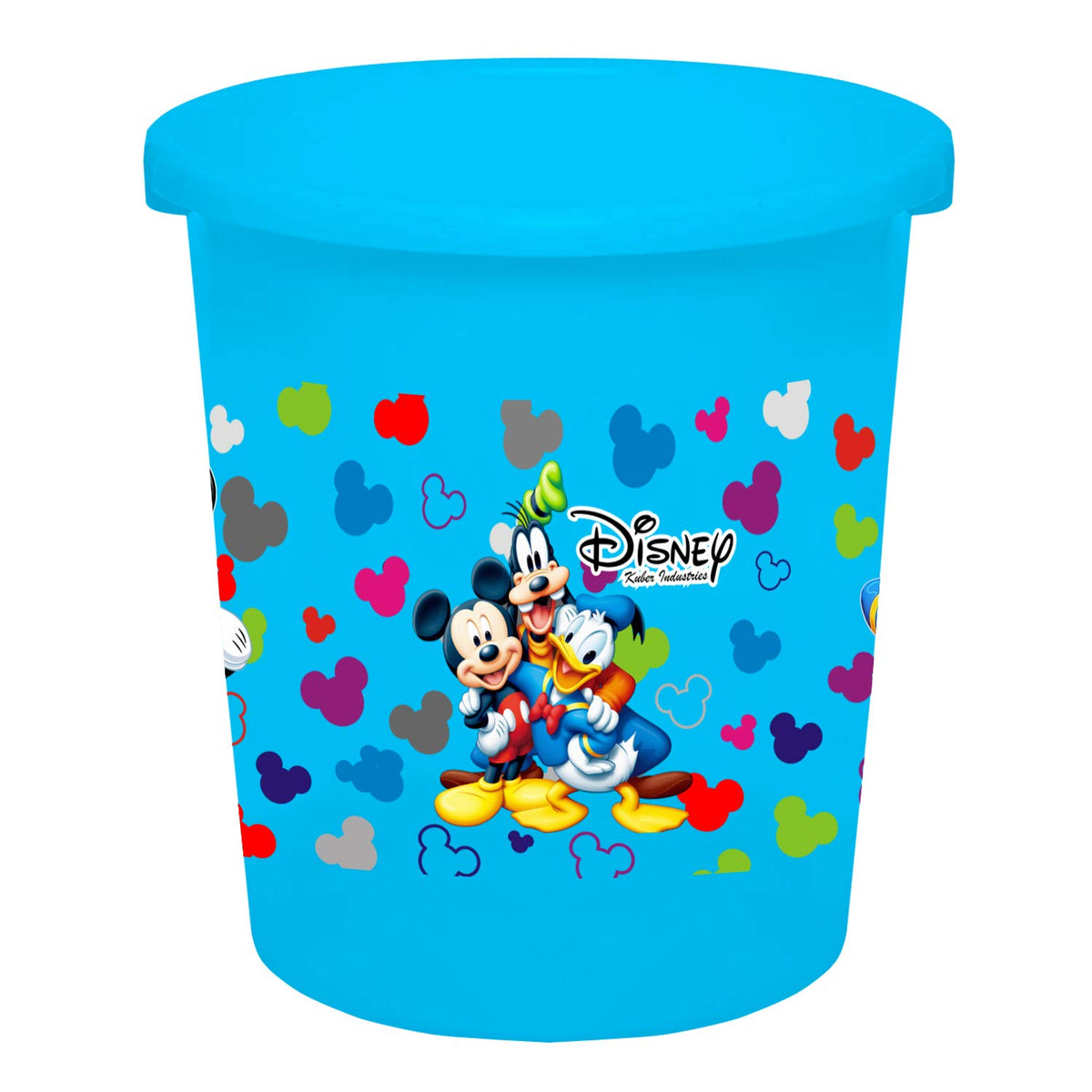 Kuber Industries Disney Team Mickey Print Plastic Dustbin/ Garbage Bin/ Waste Bin, 5 Liters (Blue) -HS_35_KUBMARTS17328