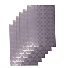 Kuber Industries Coin Design PVC 6 Piece Refrigerator Drawer Mat Set, White-CTKTC28294