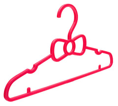 Kuber Industries Kids Mizano Plastic Non-Slip Clothes Hangers|Pack of 10 (Pink)
