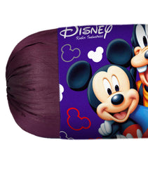 Kuber Industries Disney Team Mickey Bolster Cover|Polyester Bolster Cover Set|Diwan Round Bolster Pillow Covers|Luxurious Roll Masand Cover|Pack of 2 (Blue)
