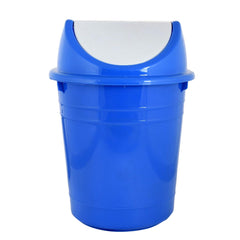 Kuber Industries Plastic 2 Pieces Medium Size Swing Lid Garbage Waste Dustbin for Home, Office, Factory, 10 litres (Blue) -CTKTC43183