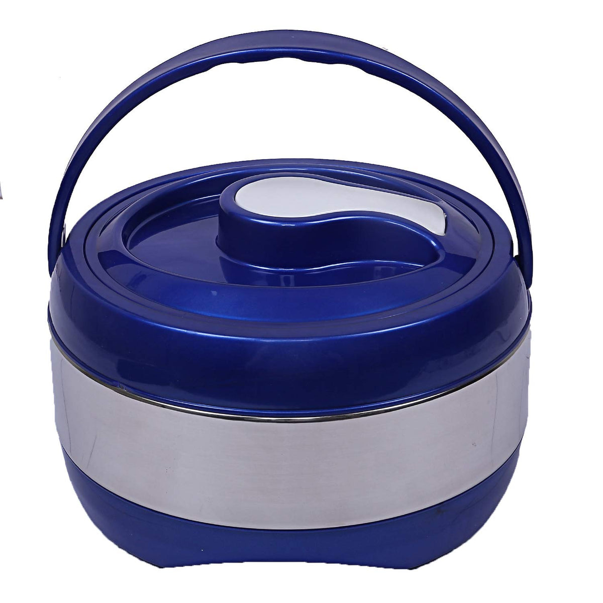 Kuber Industries Stainless Steel 1 Piece Insulated Casserole HOT-Pot 2000 Ml (Blue) -CTKTC7195
