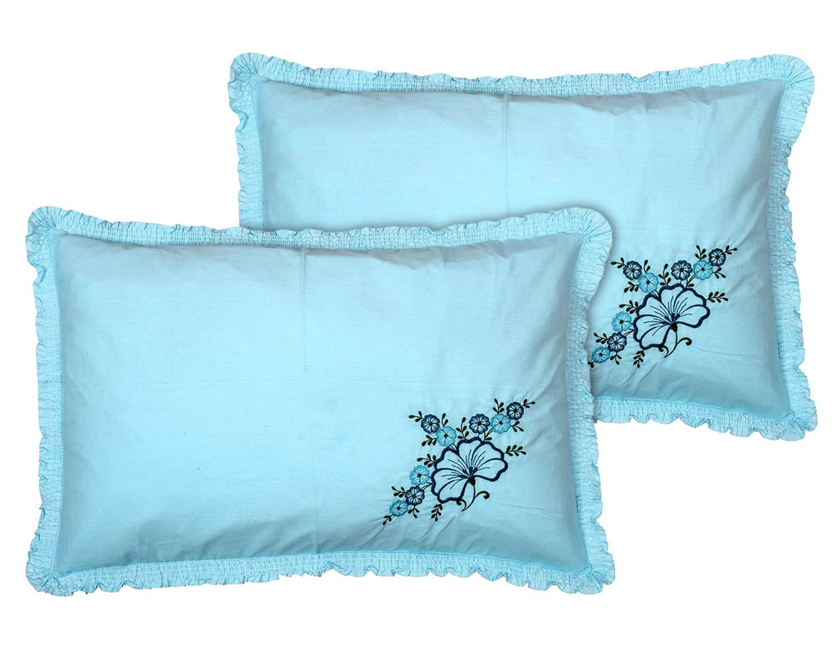 Kuber Industries Bandhej Print Breathable & Soft Cotton Pillow Cover for Sofa, Couch, Bed, Set of 6 (Sand) 54KM4124