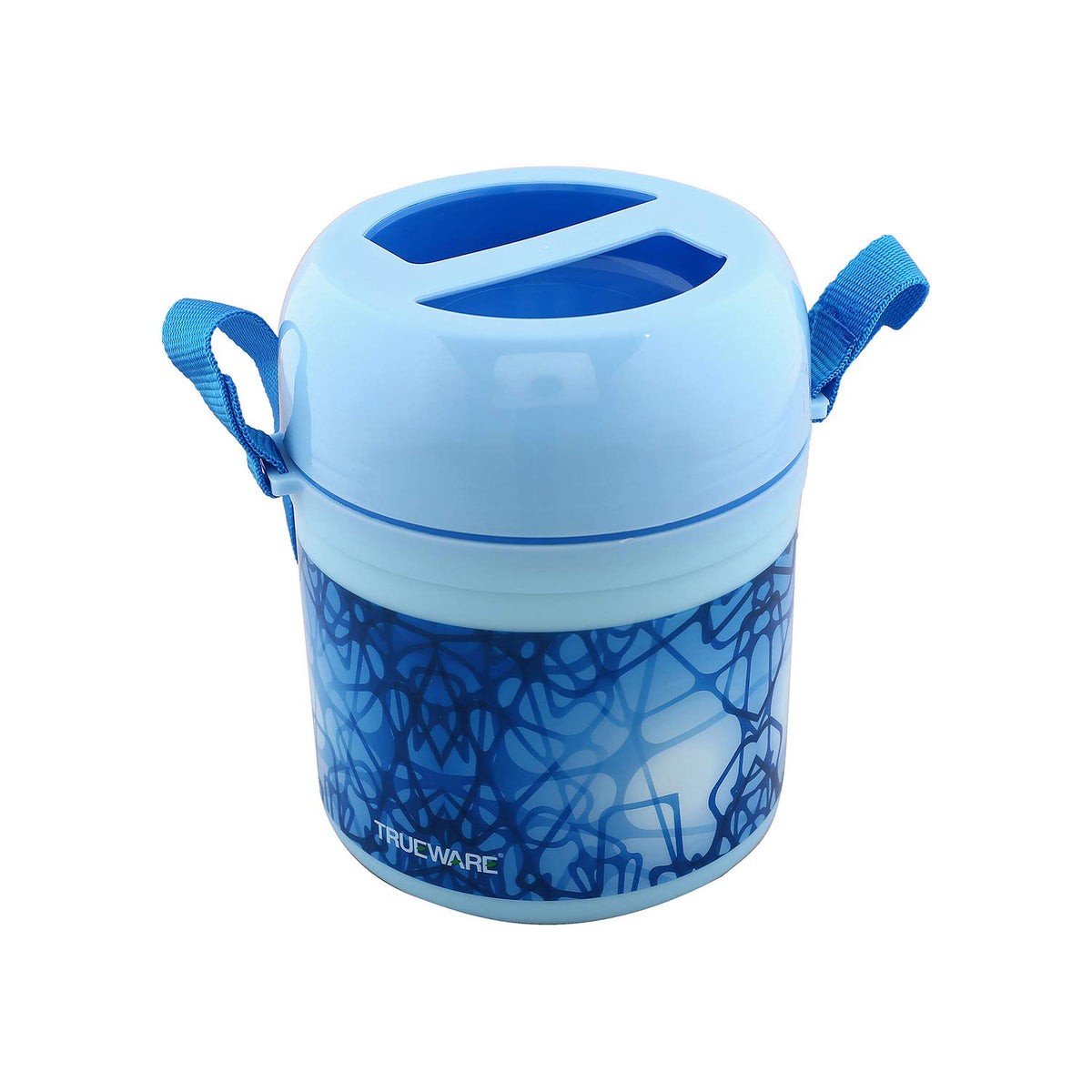 Kuber Industries Foody Plastic Lunch Box, Blue (CTKTC3597),Standard