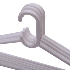 Heart Home Plastic 18 Pcs Hanger Set for Wardrobe (White) -CTLTC11027 CTHH12483