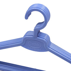 Kuber Industries Designer Hanger Plastic 12 Pieces Hanger Set for Wardrobe (Purple), CTKTC6699