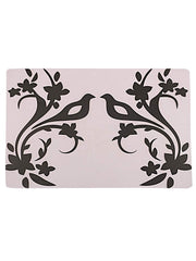 Kuber Industries Birds Design 6 Pieces PVC Refrigerator/Fridge Multipurpose Drawer Mat Set (White) - CTKTC39615