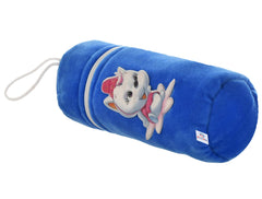Heart Home Cartoon Printed Velvet Newborn Baby Feeding Bottle Cover, Pack of 3 (Blue)