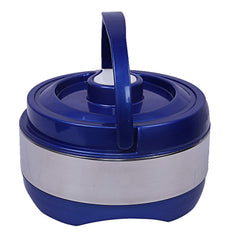Kuber Industries Stainless Steel 1 Piece Insulated Casserole HOT-Pot 2000 Ml (Blue) -CTKTC7195