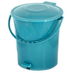 Kuber Industries 3 Pieces Plastic Dustbin Garbage Bin with Handle, 10 Liters (Green) - CTKTC034652