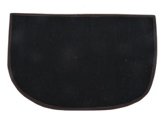 Kuber Industries D Shape Anti-Slip Durable Rubber Door Mat, Welcome Mat for Entryway,Patio,Garage, Outdoor, 21"x14"- Pack of 2 (Brown)-HS40KUBMART23961