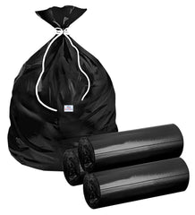 Heart Home Small 90 Biodegradable Garbage Bags, Dustbin Bags, Trash Bags For Kitchen, Office, Warehouse, Pantry or Washroom, 17x19 Inches (Black)-HS41HEARTHH24004,HS41HEARTHH024004