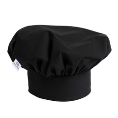 Heart Home Cotton Chef Cap/Hat for Cooking, Baking, Party Favors, Home Kitchen, Restaurant- Pack of 2 (Black)-50HH01044