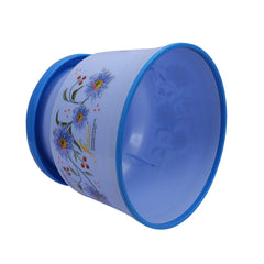 Kuber Industries Round Strong Plastic Stool or Bathroom seat (Blue & Cream)- Pack of 2