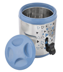 Kuber Industries Food Grade, BPA Free, Insulated Hot & Cold Stainless Steel Water Jug/Camper, 6 Ltrs (Blue)-HS42KUBMART25201