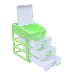 Kuber Industries 4 Layer Storage Drawer, Green, Standard, 5.51 x 7.08 x 7.87 inches