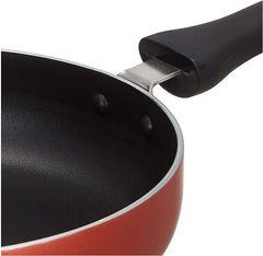 Heart Home Non Stick Aluminium Granite Fry Pan Induction and Gas Stove Compatible (Black)