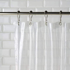 Kuber Industries Polyvinyl Chloride AC Curtain, Door - 7 Feet (White, pencil_pleat)