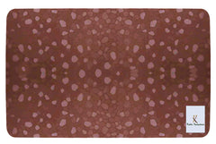 Kuber Industries Diamond Design 6 Pieces PVC Refrigerator/Fridge Multipurpose Drawer Mat Set(Brown)-CTKTC32425