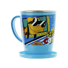 Kuber Industries 4 Pieces Designer Coffee Mug with Lid (White) -CTLTC12504, Standard