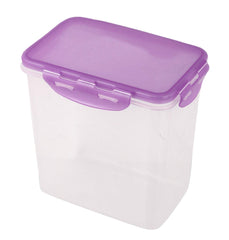 Fun Homes klick N Seal 503 Airtight Food Storage Container Kitchen Container for Storage Plastic Storage Box for Kitchen Airtight Container Storage Jar (4600ml)-Pack of 2 (Purple)-FHUNH15760
