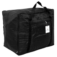 Kuber Industries Parachute Jumbo Attachi Bag Travel Handbag Storage Carrying Bag, Blanket Cover, Duffle, Travel Multi-Purpose Bag (Black) CTKTC134644
