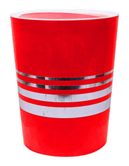 Kuber Industries Plastic Dustbin/Wastebin With Swing Lid, 7 Liter- Pack of 2 (Red & Yellow)-47KM0815