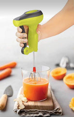 Fun Homes Power-Free Hand Blender And Beater In Kitchen Appliances With High Speed Operation (Egg And Cream; Milkshake; Soup; Lassi; Butter Milk Maker) (Orange) (Model Number: HS_36_FUNHOMES018971)