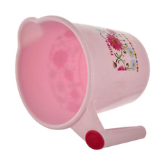 Kuber Industries Floral Printed Rambo Deluxe Virgin Plastic 2 Pieces Bathroom Mug, 1800 ml (Blue & Pink)-KUBMART3147