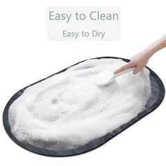 Kuber Industries Doormat|Doormat for Door Entrance|Doormats for Rooms|Doormat for Home|Memory Foam Welcome Home Doormat|Pack of 2 (White & Grey)