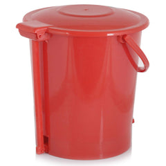 Kuber Industries 3 Pieces Plastic Dustbin Garbage Bin with Handle, 10 Liters (Yellow, Blue & Red) - CTKTC034676