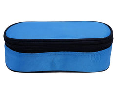 Heart Home Food/Microwave Safe 2 Plastic Containers Lunch Box Set with Cover for School/Office (Sky Blue)-50HH01226