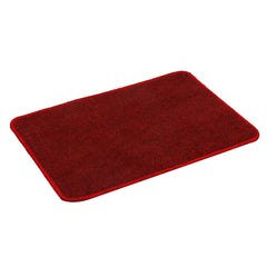 Heart Home Microfiber Anti Slip Door Mat 22"x14", Red CTHH02706