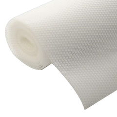 Kuber Industries 2 Pieces Multipurpose Diamond Textured Super Strong Anti-Slip Mat Liner,Size 45X150 Cm (1.50 Meter Roll, White) - CTKTC045515