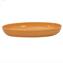 Kuber Industries 3 Pieces Plastic Small Oval Design Snacker Microwave Safe Bowl Set for Serving Snacks, Food (Multi)-KUBMART11104