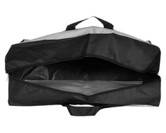 Kuber Industries Rexine Foldable Travel Duffle Bag, Storage Bag, Wardrobe organizer For Traveling Pack of 2 (Grey) 54KM4217