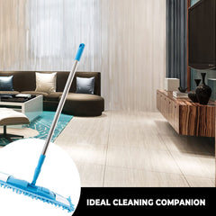 Kuber Industries Microfiber Wiper For Floor Clearing|Hypoallergenic Chenille Microfiber Mop|Super Absorbent|Multi-Utility Wiper For Bathroom Floor Cleaning|Blue