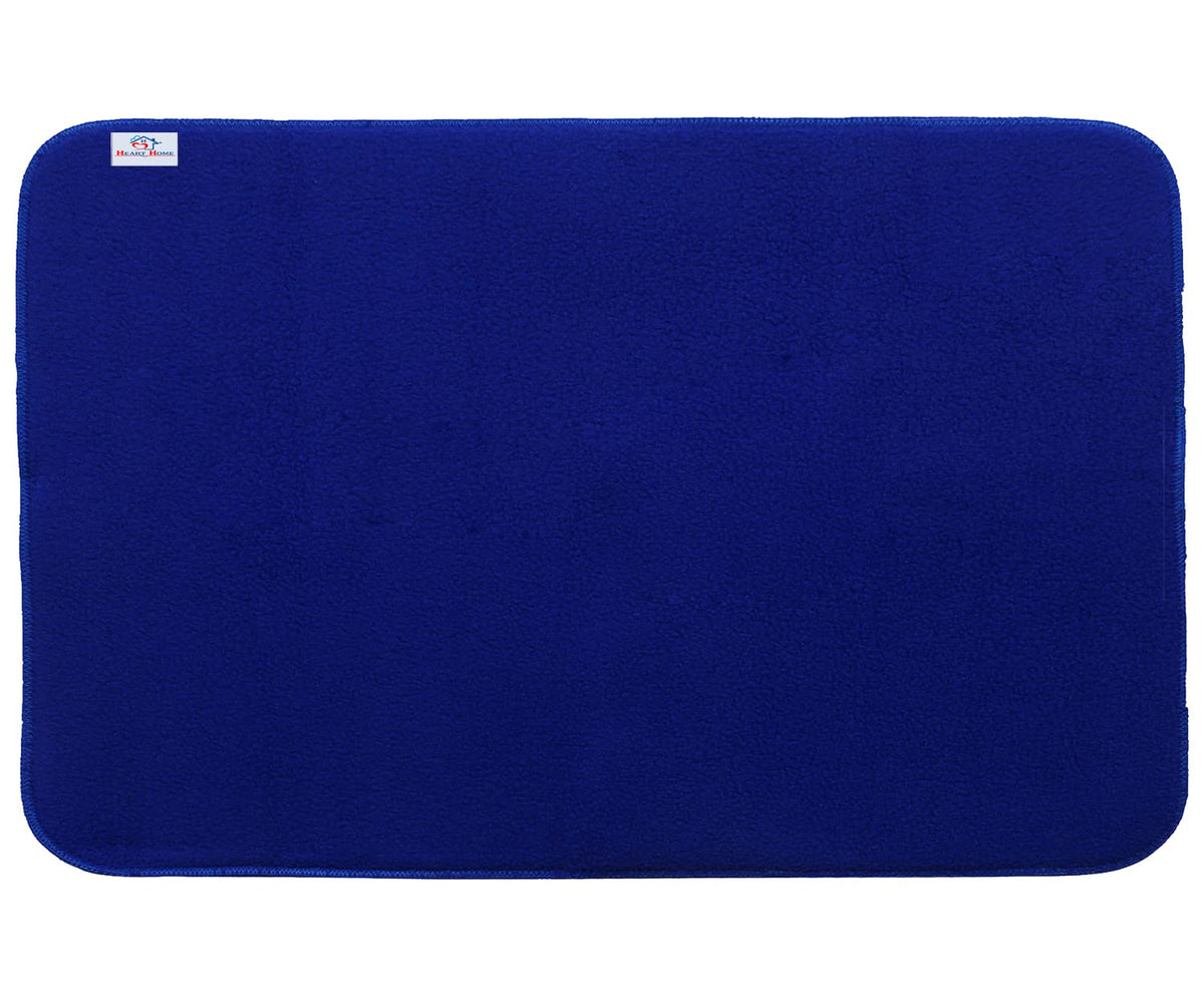 Heart Home Microfiber Reversible Dish Drying Mat with Absorbent Parity for Kitchen 19"x 15"(Blue)